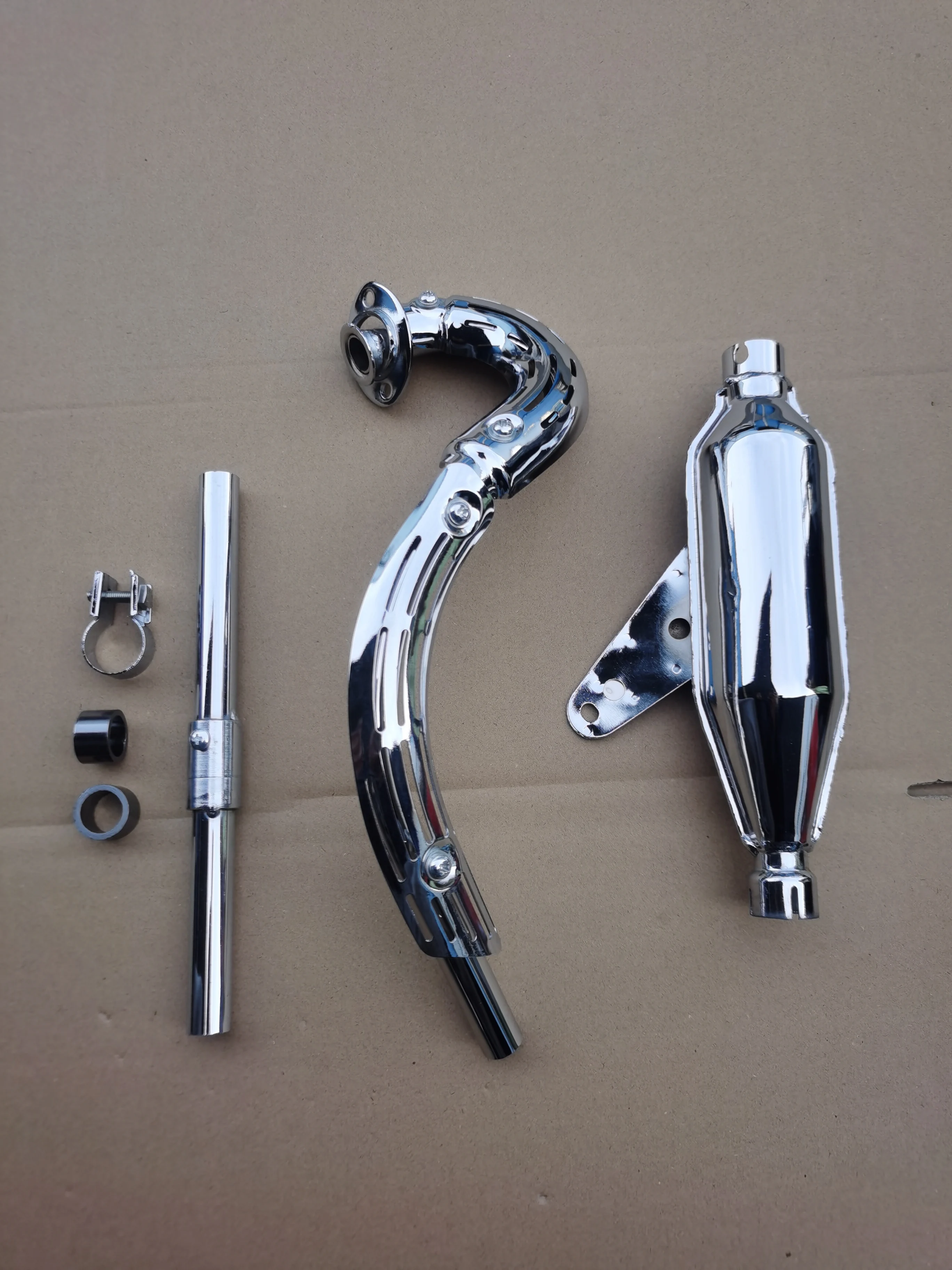 Фото Z50 Z50Z Z50A JDM K1 K2 Хромированная репродукция выхлопной трубы глушителя для Honda MiniTrail №3