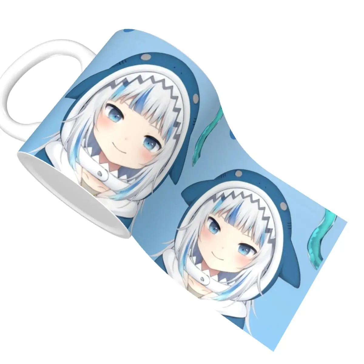 Hololive Gawr Gura керамические волшебные чашки 350 мл кружки для чая с молоком кофе лучшие