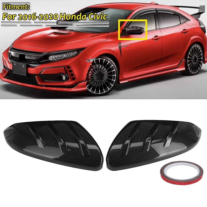 

Carbon Fiber Car Side Rearview Mirror Cover for Honda Civic 2016-2020 Door Mirror Cover