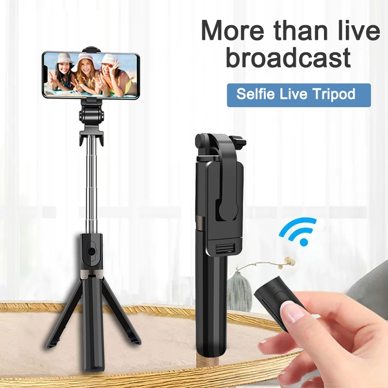 Wireless Bluetooth Selfie Stick Universal Horizontal and Vertical Flexible Tripod Selfie Sticks Mobile Phone Bracket Photograph enlarge