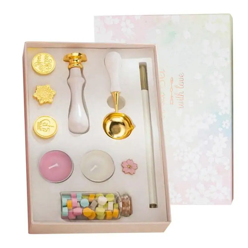 

Wax Seal Kit 10 Pcs/Set Wax Seal Stamp For Letter Sealing Wax Seal Stamp Set For Decorate And Embellish Cards Envelopes