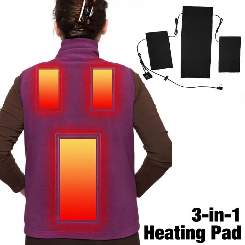 

Cloth Heating Pad Electric Clothing Heating Pad Adjustable Waterproof Washable Keep Warm For Heating Clothes Vest In Winter