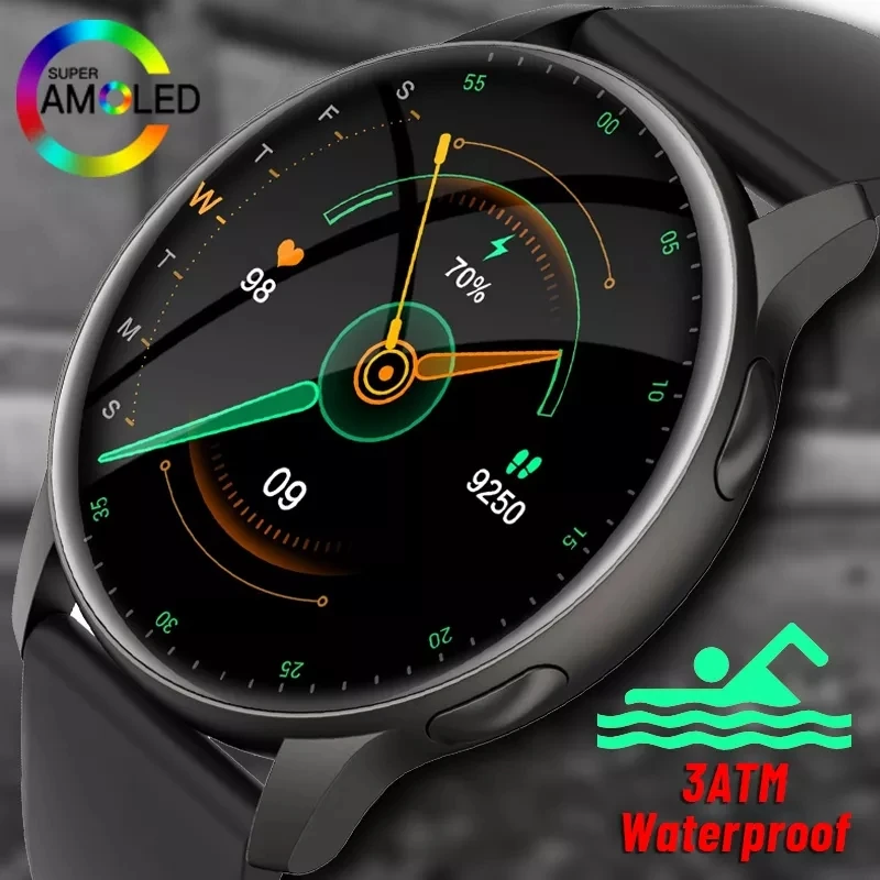 

2023 New Smart Watch Men Always-on Display Sports Watches Women Heart Rate Monitor 3ATM Waterproof Smartwatch For Xiaomi Huawei