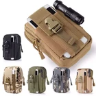 Тактическая поясная Сумка Molle, военная маленькая карманная поясная сумка, сумка для бега, сумки для путешествий и кемпинга для телефона 5,56 дюймов