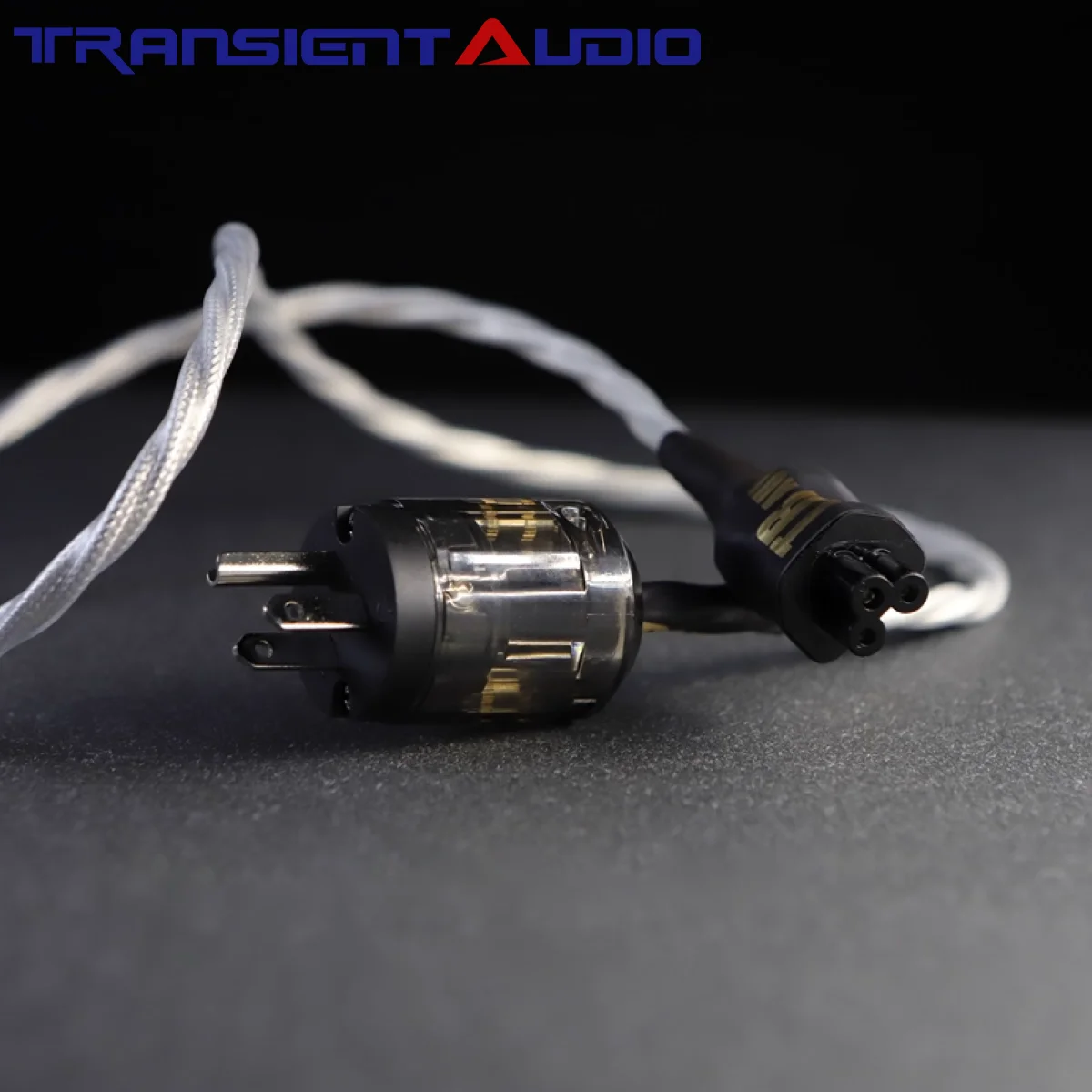 Фото Посеребренный кабель питания HIFI IEC C5 Cloverleaf — аудиофильский класс для усилителей, стандарта США/BS/EU/AU, 3-контактный шнур переменного тока Hi-Fi №3