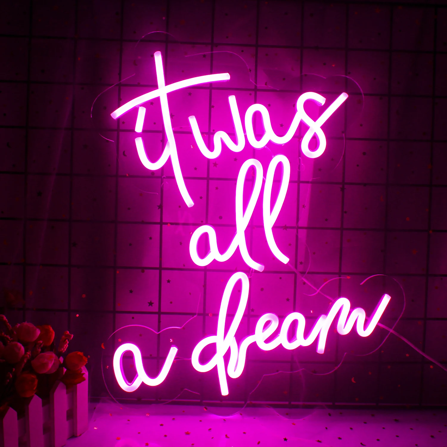 Ineonlife It Was of a Dream Neon Sign Custom Light Atmosphere LED Bedroom Shop Party Room Club Bar Home Wedding Wall Decoration