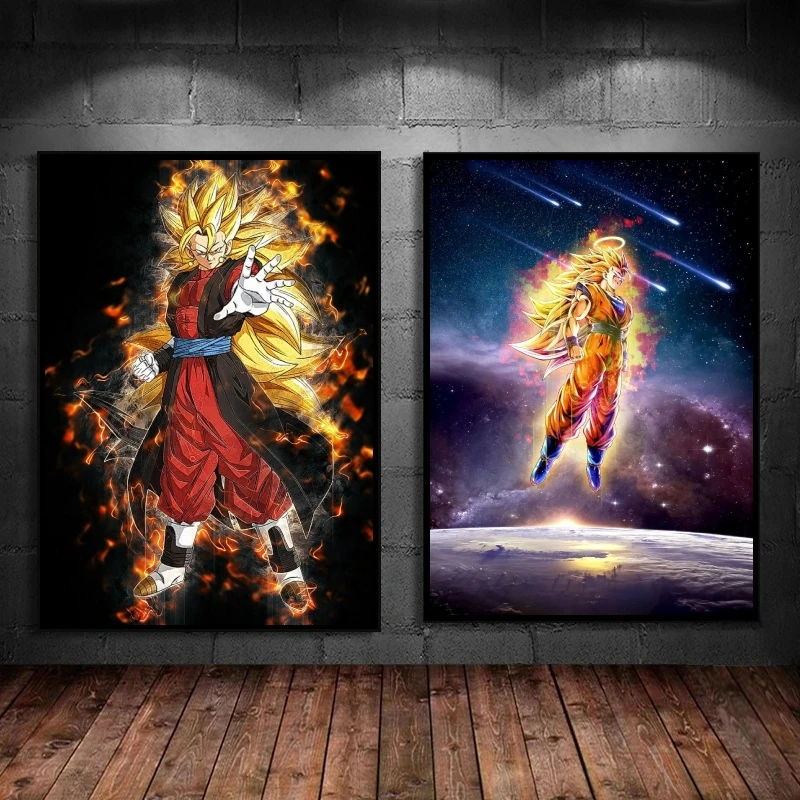 

Posters and prints Dragon Ball KaKarot Comics Pictures Home Room Painting Gift Art Gifts Decoration Paintings Kid Action Figures