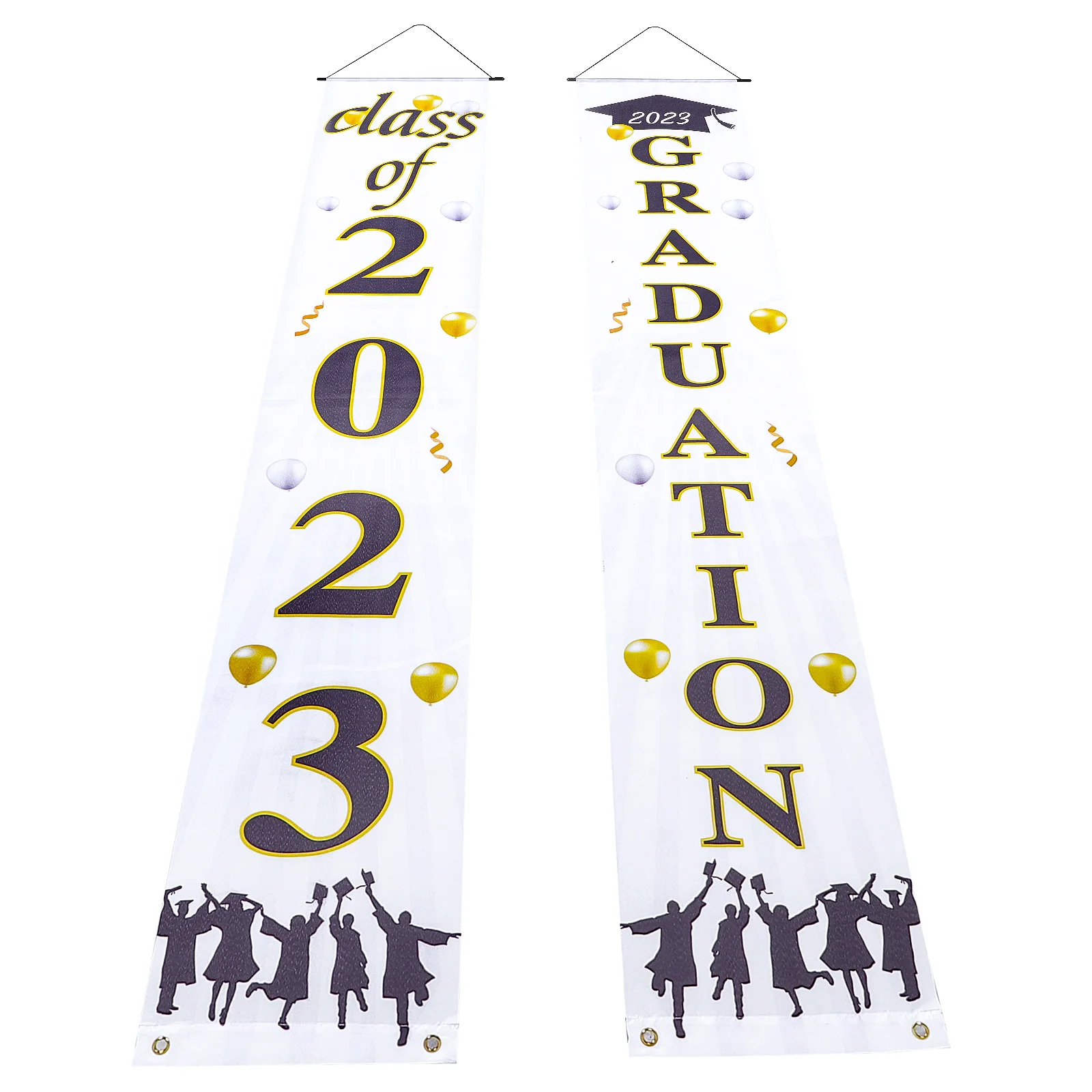

Graduation Season Couplet Front Door Sign Banner Festival 2023 Couplets Polyester Cloth Hanging Decoration Themed Porch Banners
