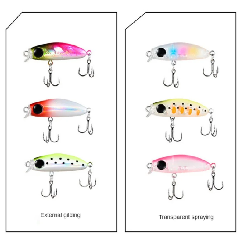 

Mini Minnow Lures Artificial Bait Sea Swimbait With Hooks For Diving Suspension Hovering Slowly Sinking Crankbaits Fishing Gear