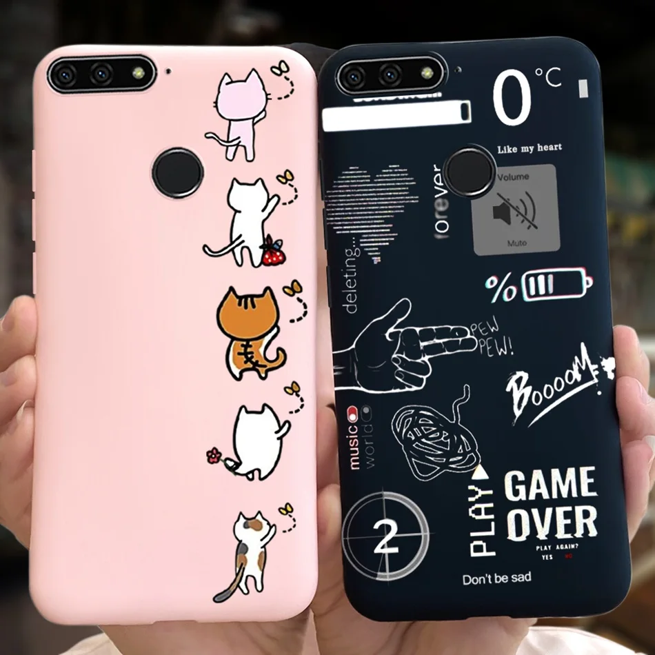 Чехол для телефона Huawei Y6 Prime 2018 дюйма милый силиконовый мягкий чехол карамельных
