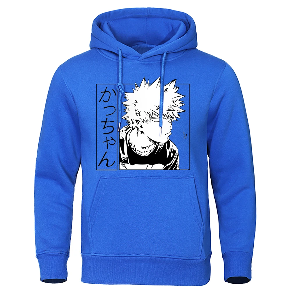 

My Hero Academia Katsuki Bakugo Men Hoodie Outdoor Casual Tracksuit Breathable Quality Clothes Simplicity Harajuku Hoodies Man