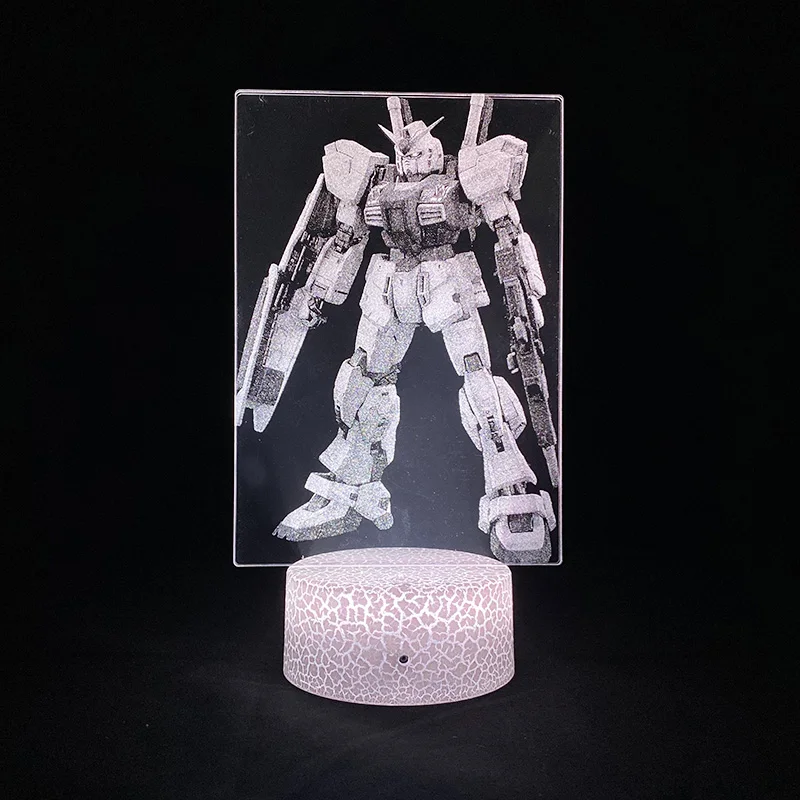 Ночник в стиле аниме 3D GUNDAM с сенсорным датчиком декоративный светильник для