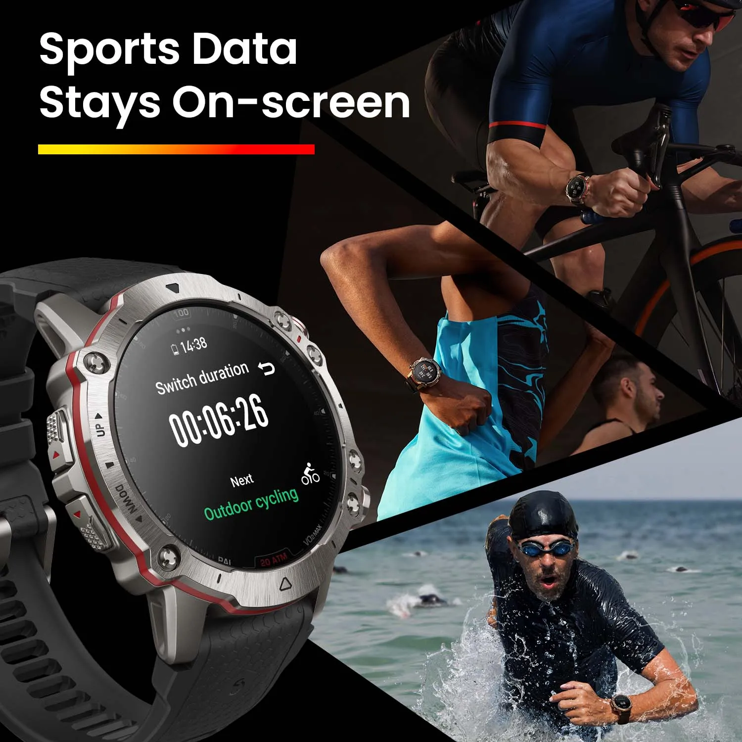 New Amazfit Falcon Smartwatch Premium Multisport GPS Smart Watch 150+ Sports Modes For Android IOS Phone