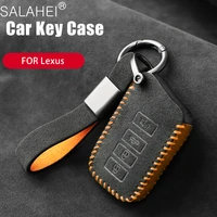 turn fur car key case cover shell full protection fob for lexus nx gs rx is es gx lx rc 200 250 350 ls 450h 300h key accessories