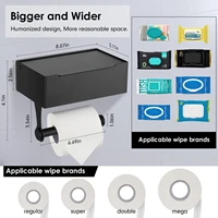 toilet paper holder with shelf flushable wipes dispenser and storage for bathroom keep your wipes out of sight