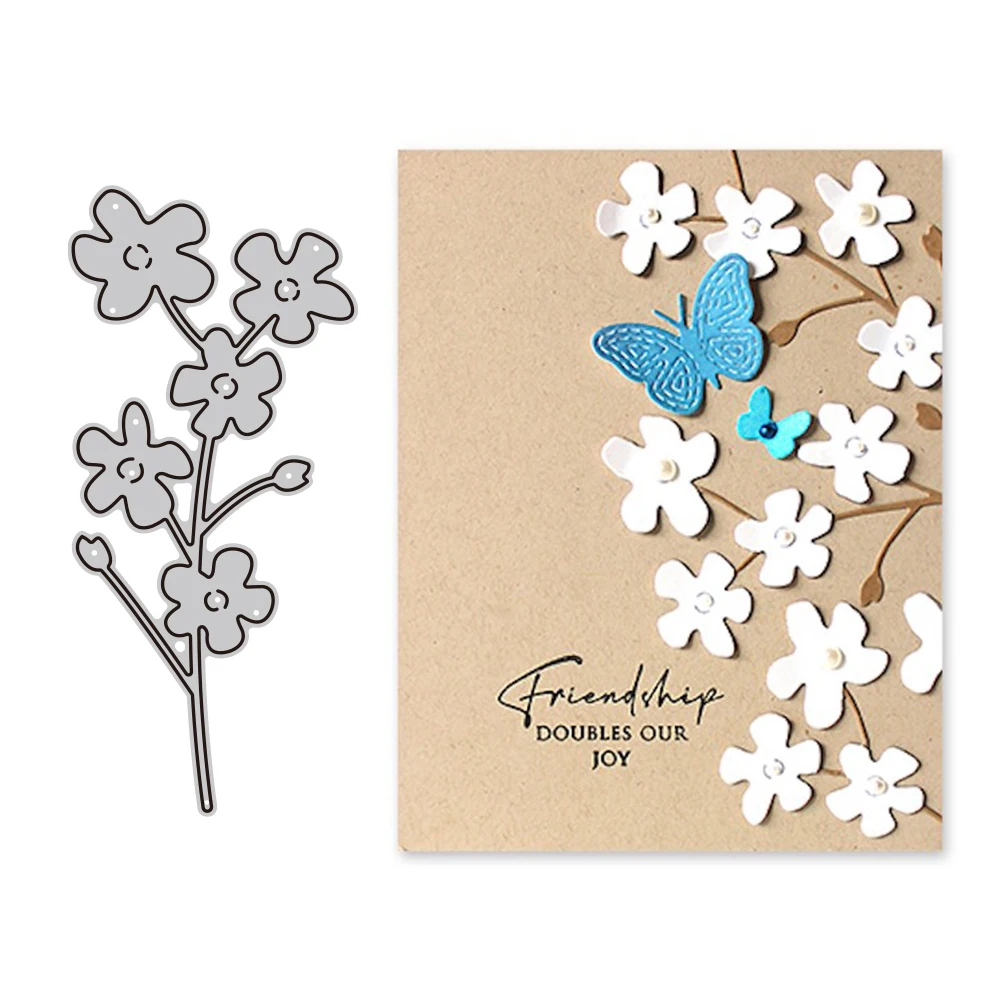 

Металлические Вырубные штампы Burst of Blooms, цветочные Вырубные трафареты для рукоделия, скрапбукинг, декоративное тиснение DIY Изготовление Бум...