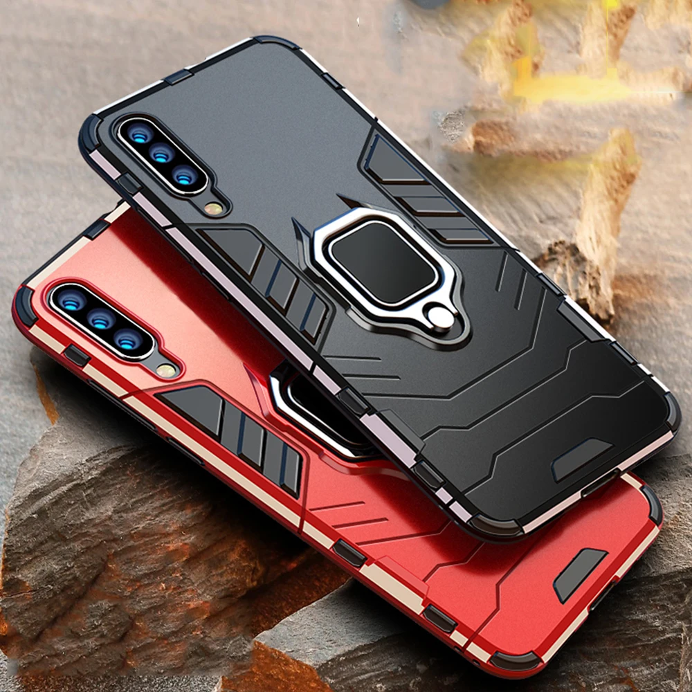 

4 in 1 Case For Samsung Galaxy A70 A50 Case Armor Cover Ring Holder Case For Samsung A50 A 70 A20 A30 A51 A71 A52 A72 A53 A33 32