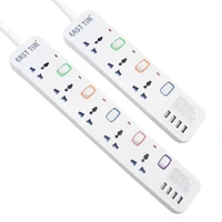 power strip surge protector multiprise electrique 35 universal outlets usb plug socket individual switch extension cord