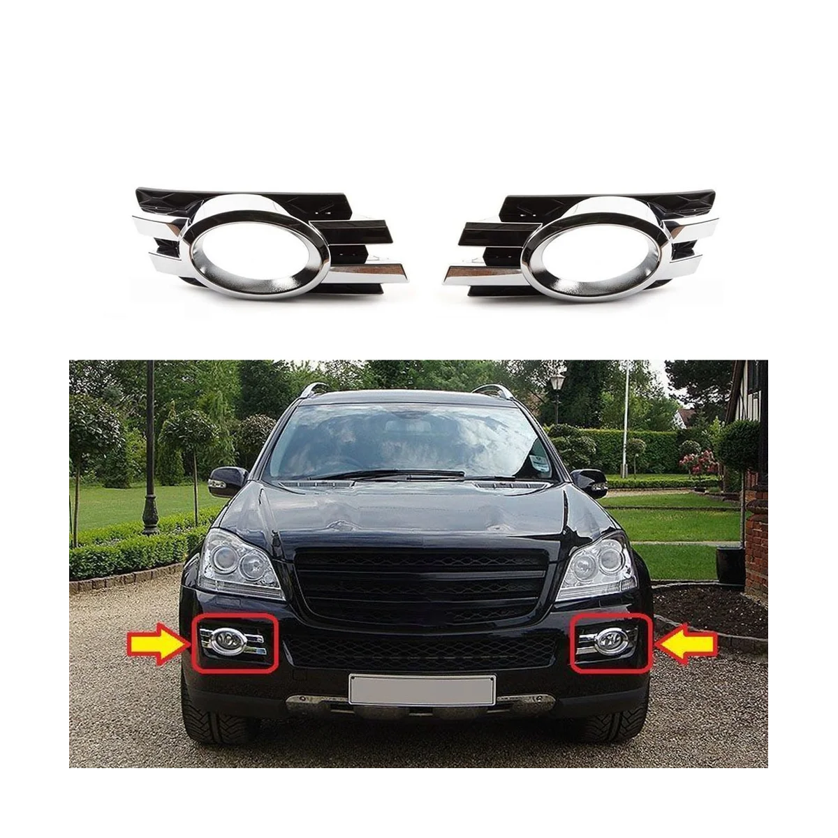 Защита переднего бампера автомобиля для Φ X164 2006-2012 противотуманная лампа LH + RH