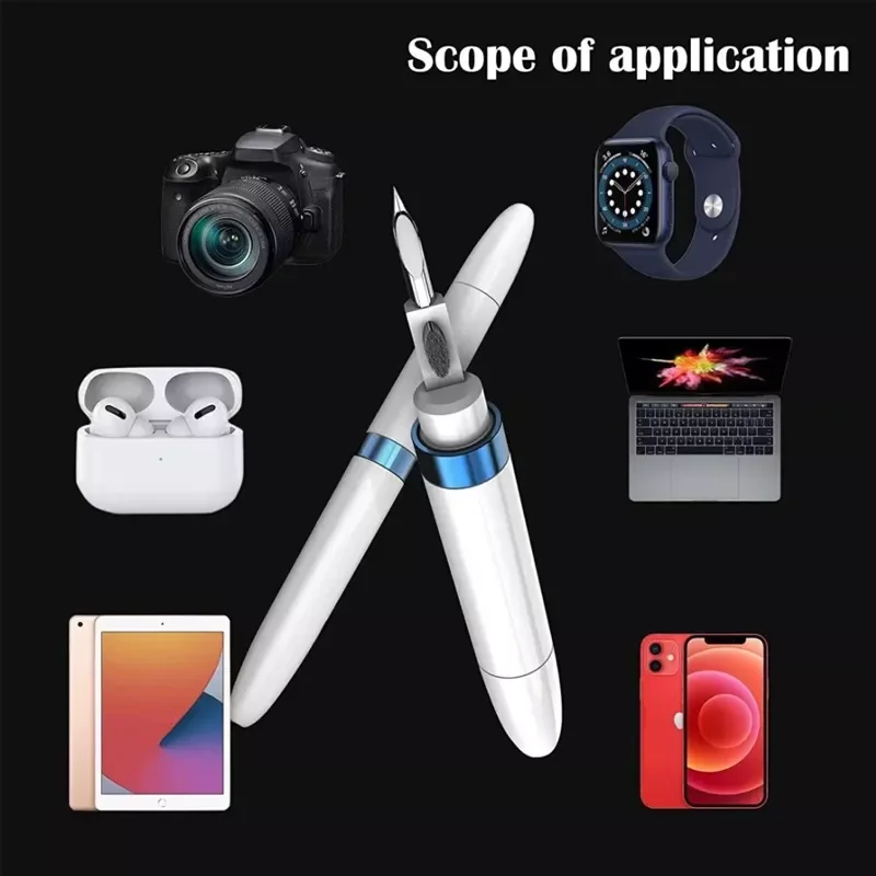 

2pcs Wireless Headphone Cleaner Kit for Airpods Pro Earbuds Pen Brush Bluetooth Earphones Case Cleaning Tools for Iphone 3 in1