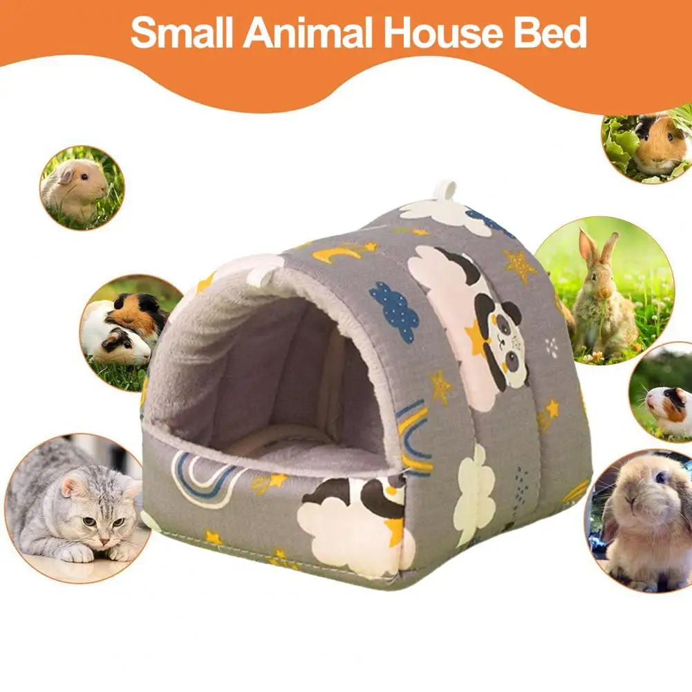 Лежанка для домашних животных удобная прочная полузакрытая ковровая свинка