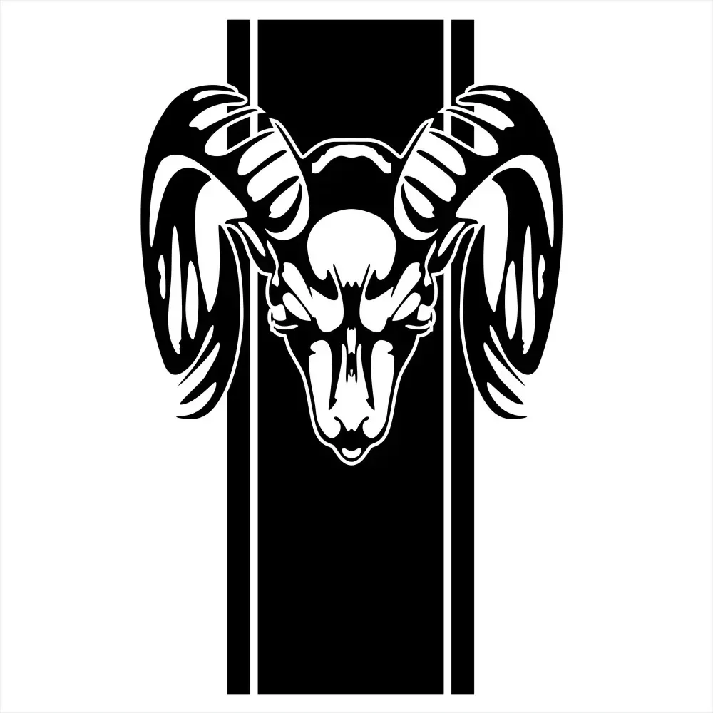 

Креативные графические наклейки в полоску с крутым дизайном для автомобилей и грузовиков Dodge, задний токарный станок Ram 1500 2500 3500, наклейки Rebel Mopar PCS.