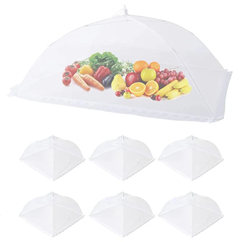 Нейлоновые крышки для еды складная кухонная сетчатая противомоскитная палатка