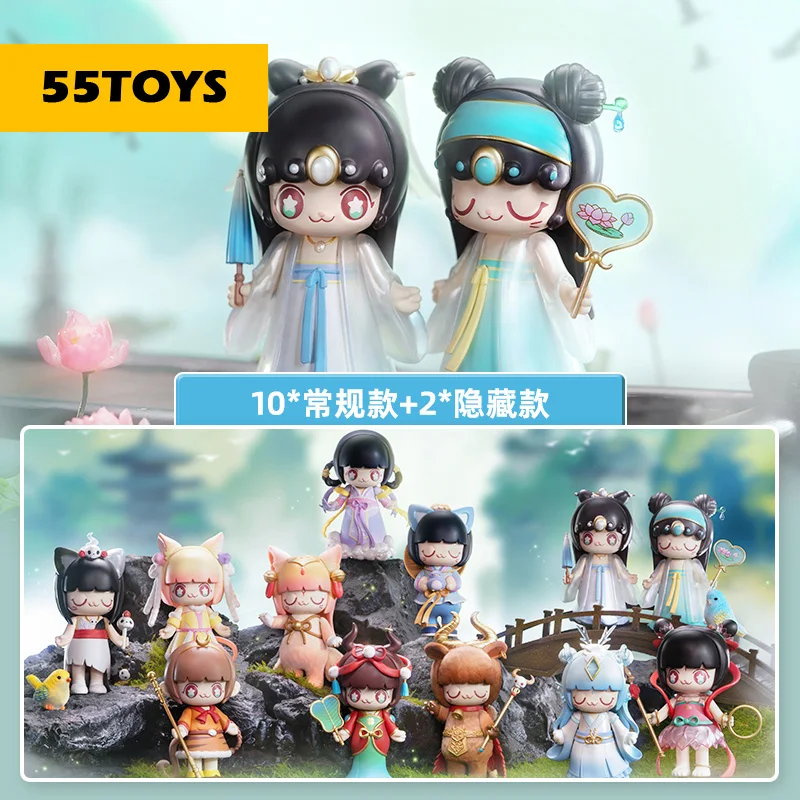 55TOYS Kimmy Miki Myth Story Series Blind Box Kimmy&Miki Kawaii Anime Action Doll Figure Toy Cute Girl Birthday Gift