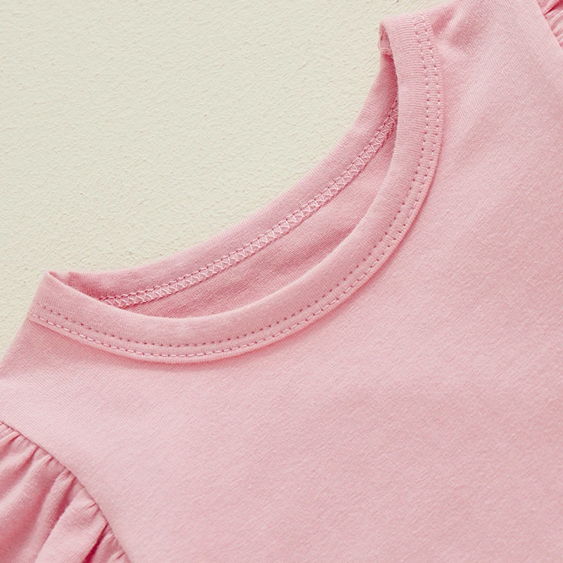 Осенний комплект для маленьких девочек комбинезон с длинным рукавом и оборками