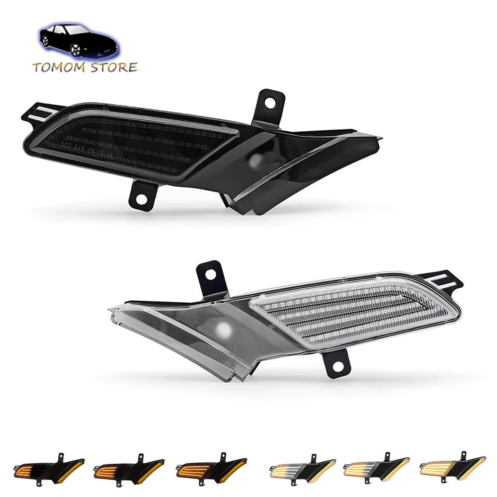 

1Pair Dynamic Amber LED Turn Siganl Lights For Porsche Cayenne 957 2007-2010 Car Side Marker Indicator Lamp