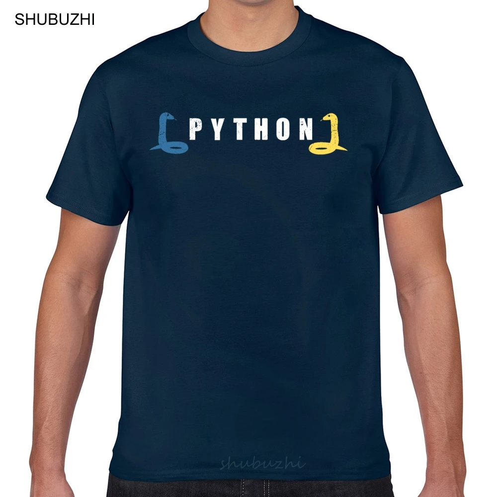 

Tops T Shirt Men python developer programmer coder idea Humor White Print Male Tshirt fashion t-shirt men cotton brand teeshirt