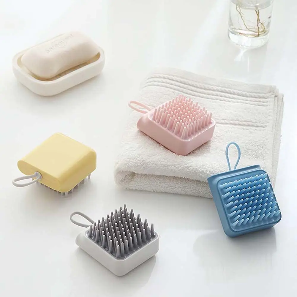 

Portable Candy Colors Scalp Massage Brush Multifunctional Exfoliator Hair Washing Comb Comfortable Bath SPA Head Washing Brush