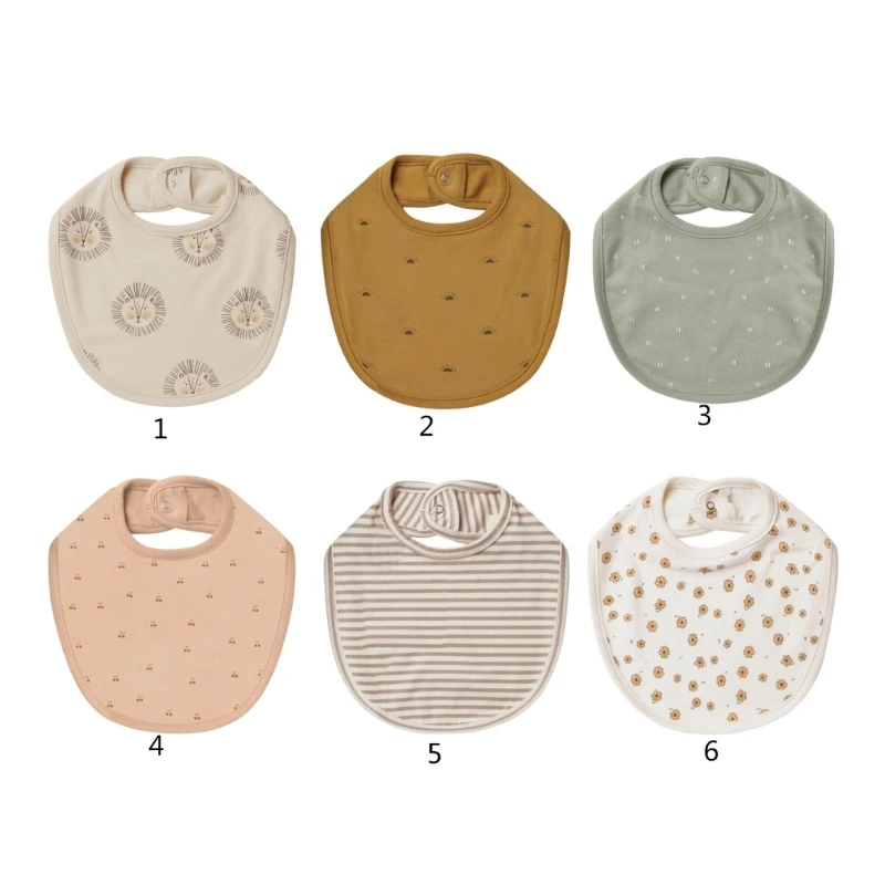 Newborn Saliva Towel Infant Anti-milk Absorbent Bib Male and Female Baby Cotton Double-layer Rice Pocket images - 6