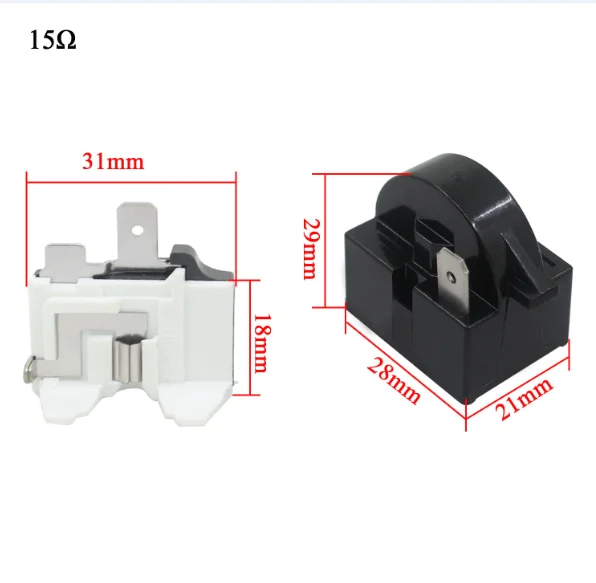 

Реле стартера ptc холодильника QP2-15 с защитой от тепловой перегрузки компрессора
