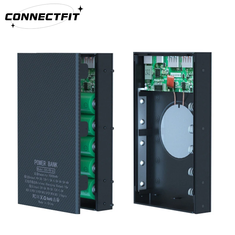 18650 Чехлы для портативного зарядного устройства держатель аккумулятора