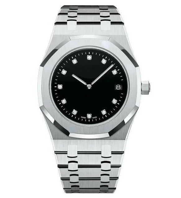 

Men Watch Automatic Mechanical Daimond Blue Black 2 Hands