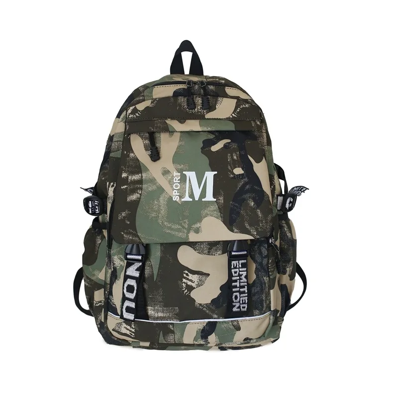 

Camouflage Cool Backpacks School Bag for Boys Teen Street Trend Back Pack Men Large Capacity Bagpack Middle High School Backbag
