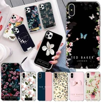 fashion brand flower ted design bakers phone case for iphone 13 12 11 pro mini xs max 8 7 plus x se 2020 xr silicone soft cover