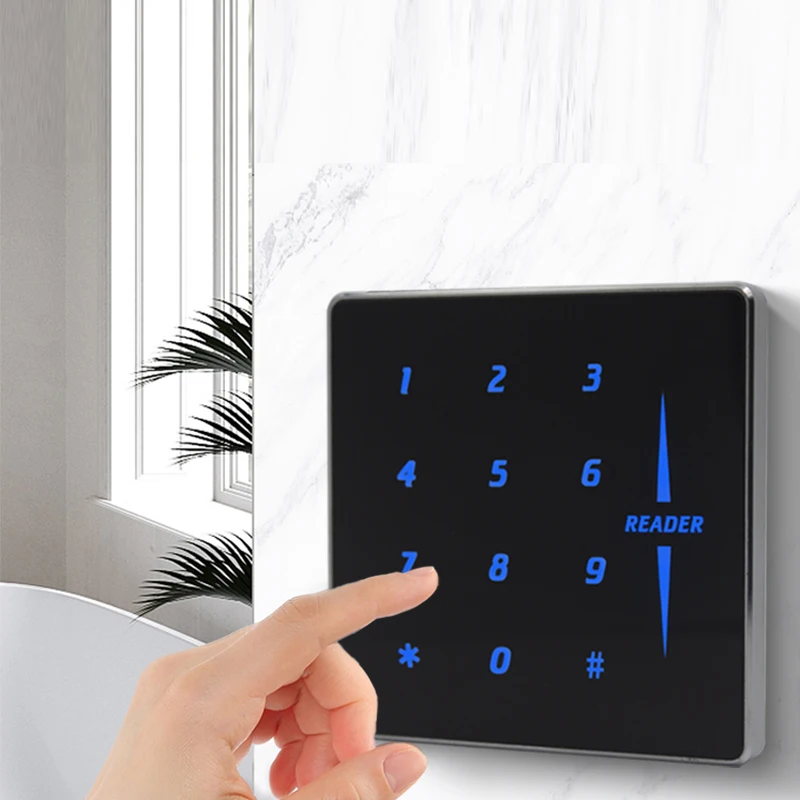 Ультратонкий металлический RFID-считыватель частота 125K сенсорная клавиатура