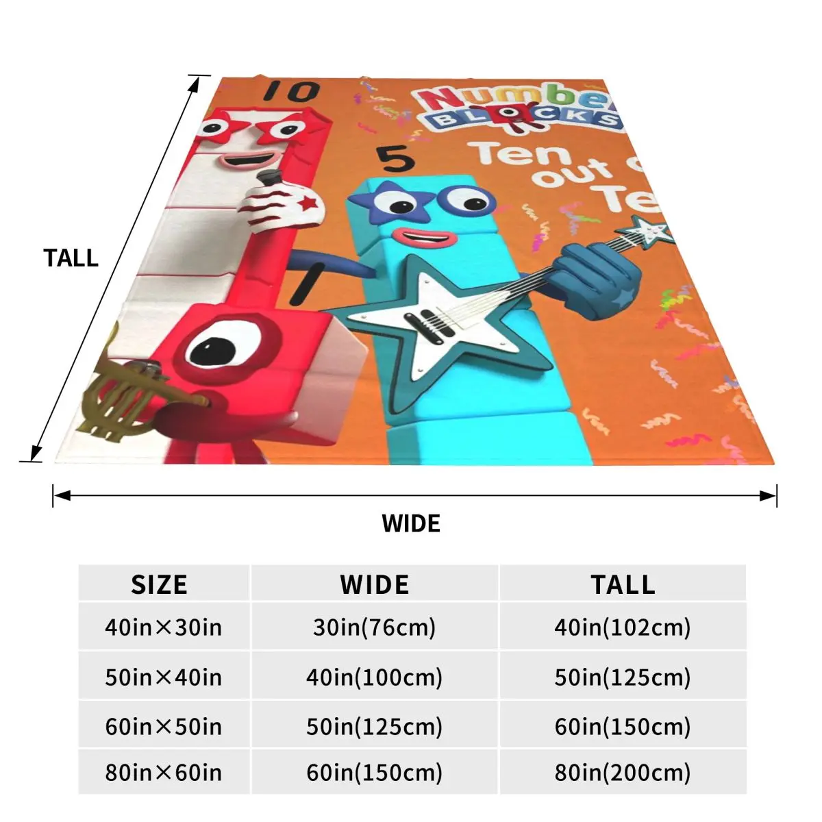 N-Numberblocks-s мультяшное одеяло фланелевое для кемпинга гостиной теплое покрывало
