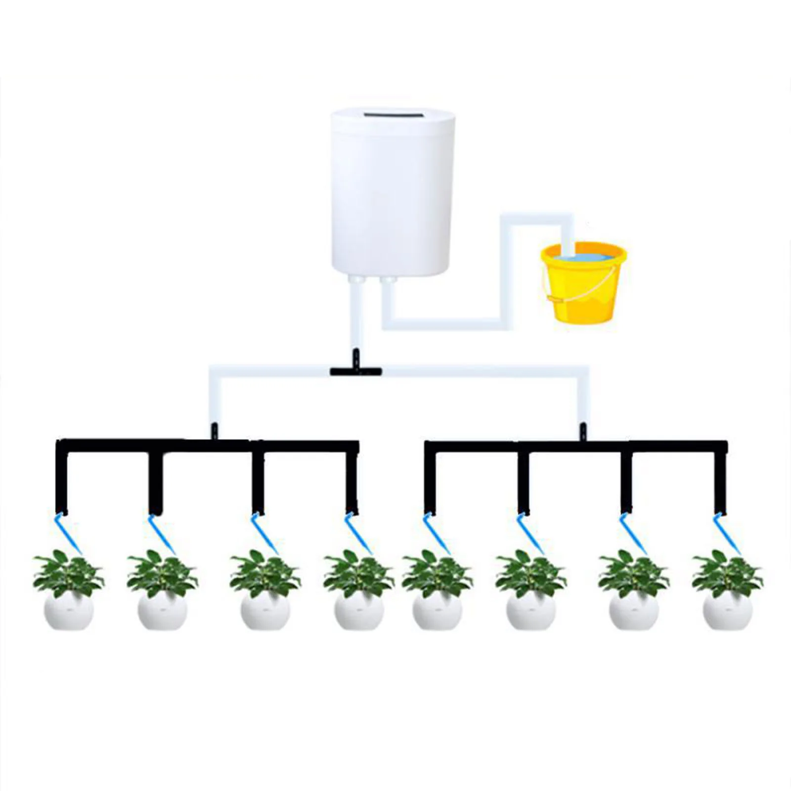 

Наборы насадок для самополива с 8/4/2 головками, таймер для самостоятельной сборки, системы капельного орошения для использования в помещении и на улице
