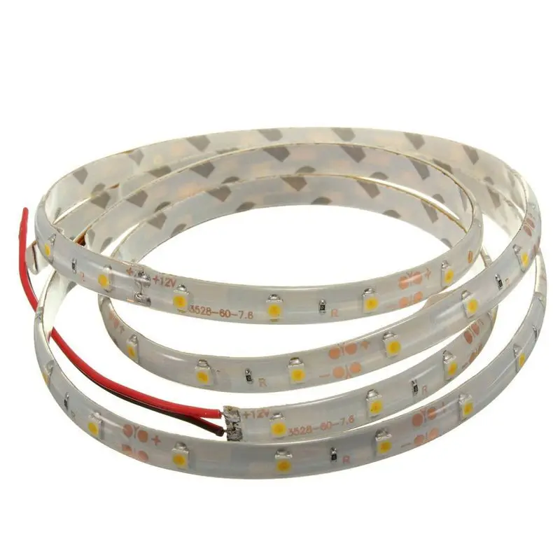 Фото F-3C 3 шт. 1 м 60-3528 SMD Водонепроницаемая светодиодная лента DC12V (теплый белый) №5