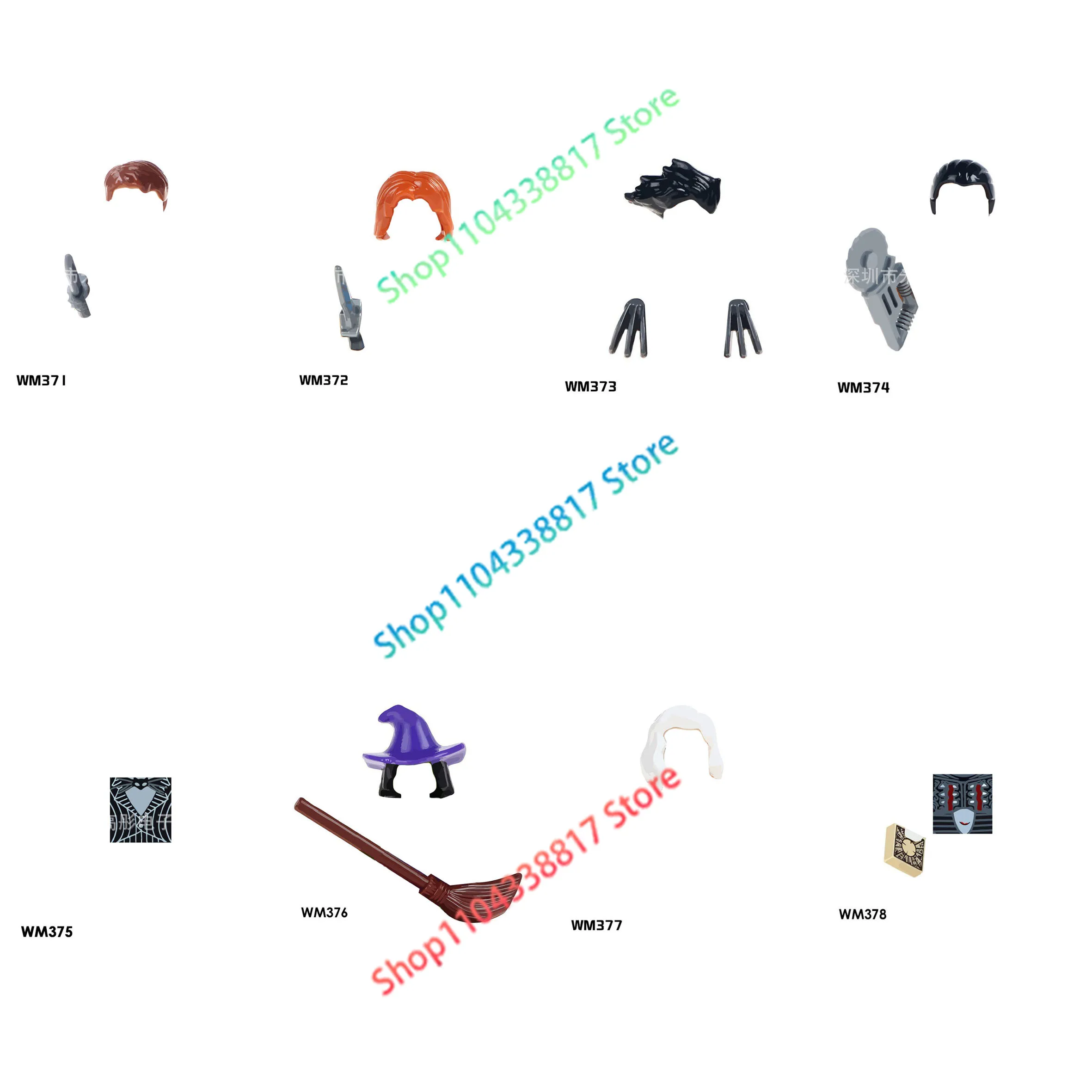 WM Блоки WM6012 WM371 WM378 Хэллоуин Фильмы ужасов Кирпичи Игрушечный Джек Ведьма