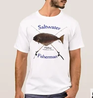 halibut saltwater fishing fisherman angler gift t shirt summer cotton short sleeve o neck mens t shirt new s 3xl