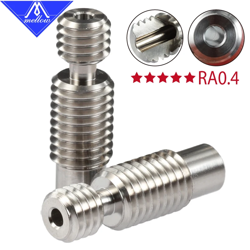 Mellow-impressora 3d All-metal nf v6 Bico de Impressora 3d de Liga de Titânio para Quebra de Calor Tc4 Classifice5 Garganta de 1.75 mm 3.00 Hotend v6 Bloco Aquecedor