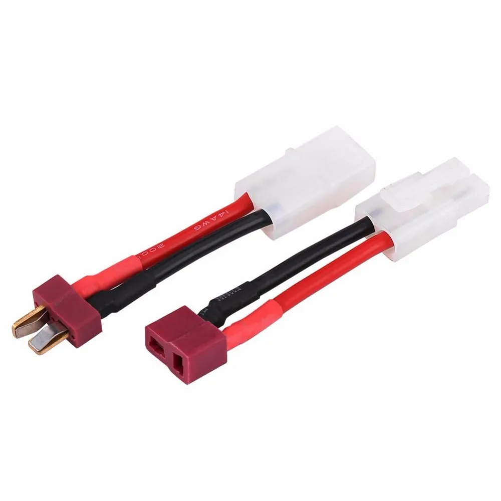 

Adapter Female/Male Deans T Plug to Tamiya Connector Conversion Cable 16AWG Airsoft Gun Battery For RC Drone Car Boat Battery