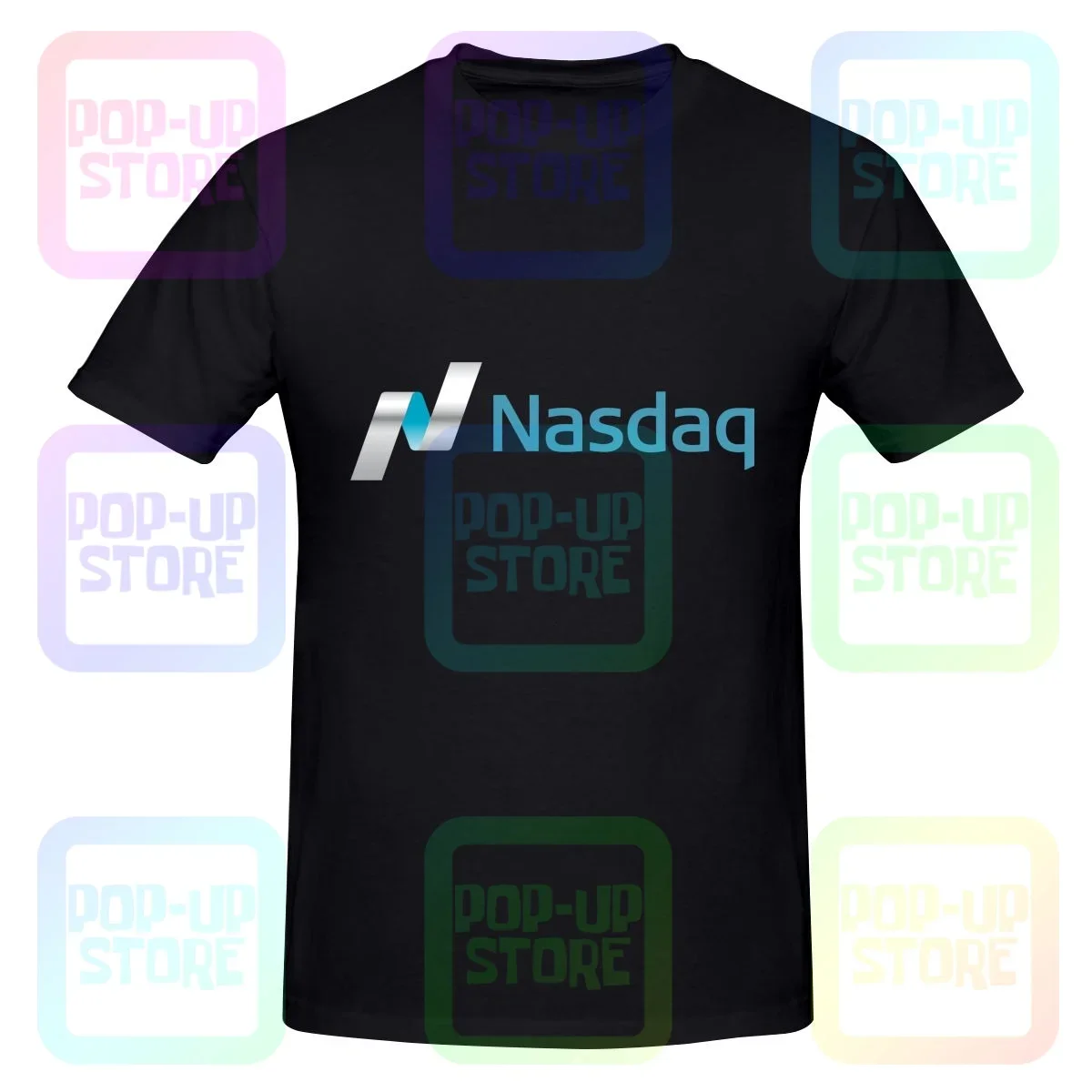 Nasdaq Logo Stock Market Investor Trader Рубашка Футболка Подарок Унисекс Классические Горячие
