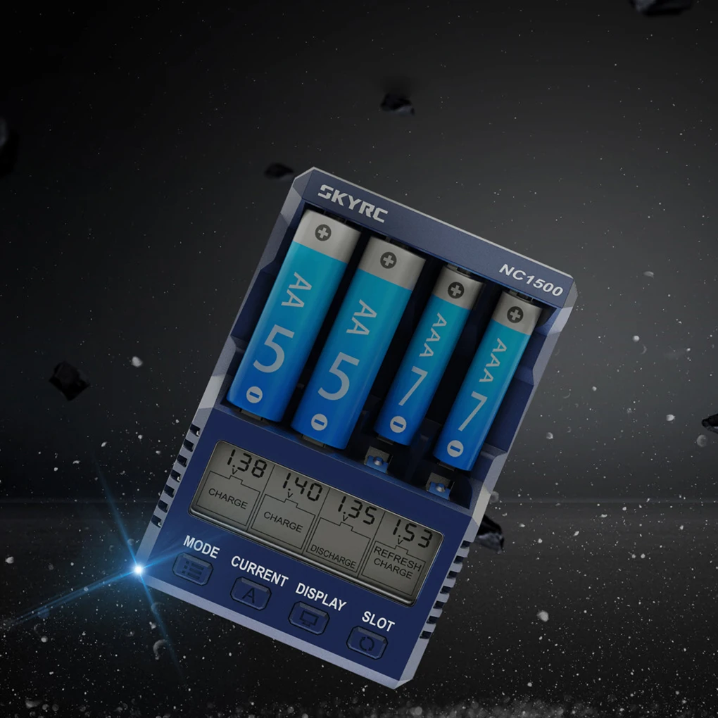 Эффективная зарядка SkyRC NC1500 активирует батареи AA/AAA продлевает срок службы делая