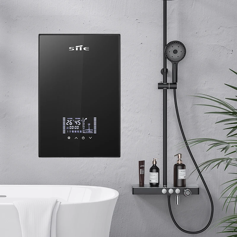 

New trend Instant tankless Electric Water Heaters with double safe care on-time winter for shower