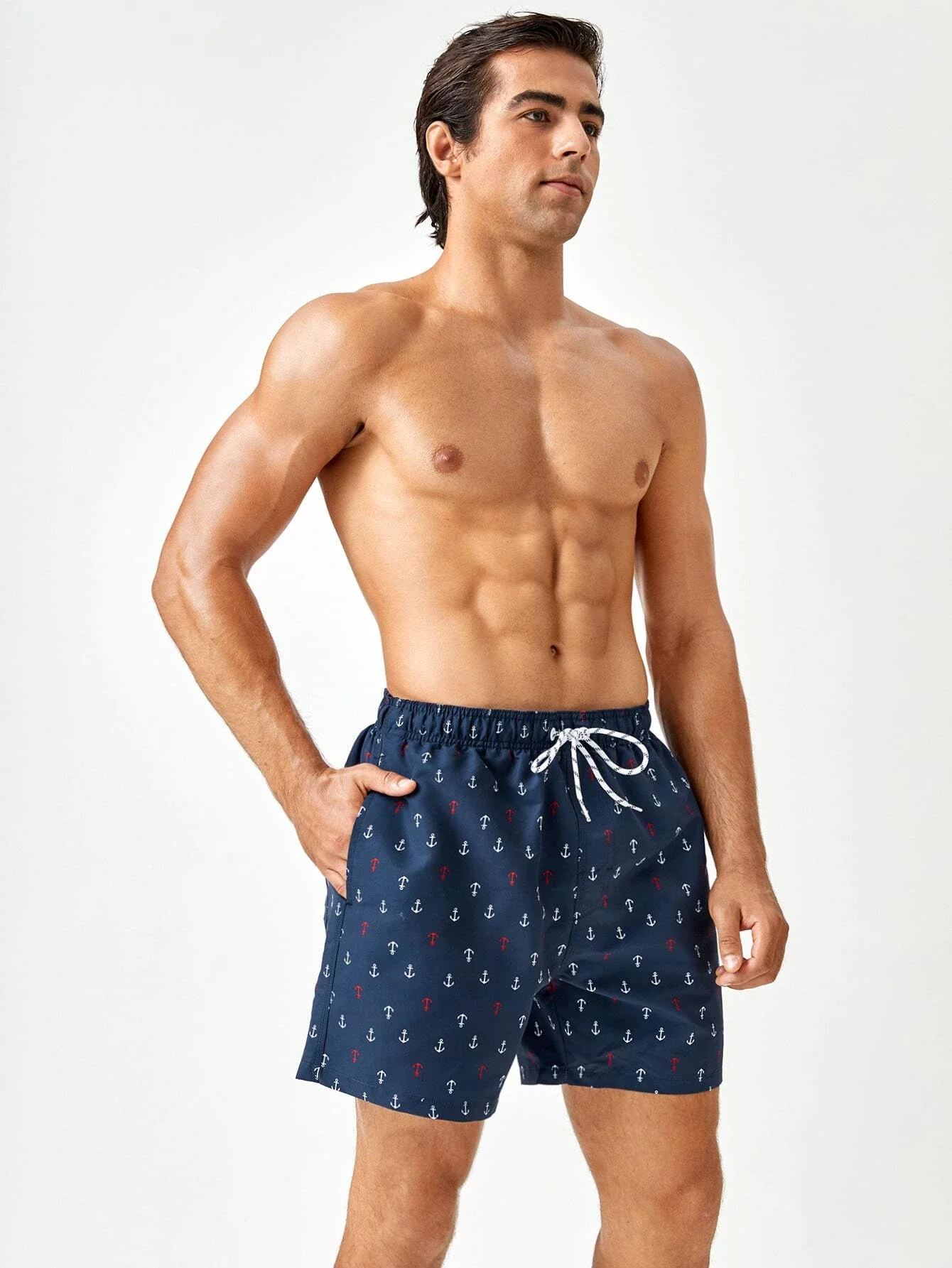 

Men Shorts Drawstring Short Pants Casual Shorts Quick-Drying Shorts Printed Shorts Swim Surfing Beachwear Shorts Men's Cloth